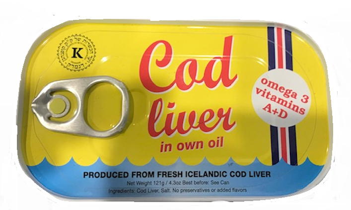 Cod liver in own oil (4.3 oz)