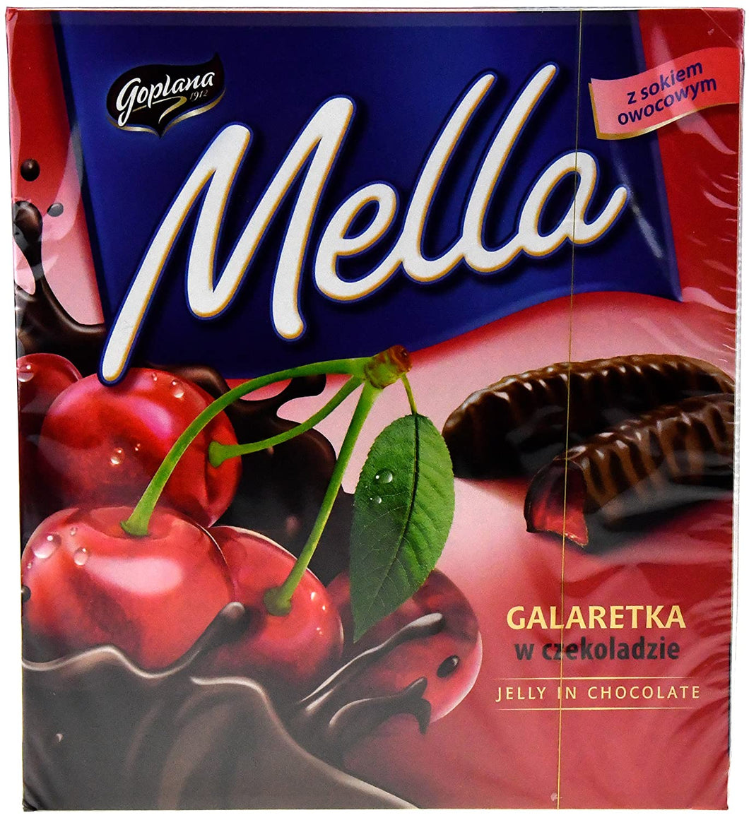 Jutrzenka MELLA Chocolate Coated Cherry Jelly, 6.7oz