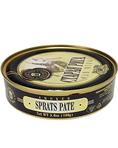 Old Riga Smoked Sprats Pate (5.7 Ounce / 160 Gram) Imported from Latvia