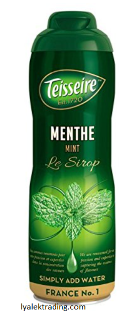 Teisseire Concentrated Mint Syrup 600 ml / 20 fl oz