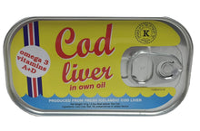 Load image into Gallery viewer, Threeline Icelandic Natural Cod Liver in Own Oil 121g / 4.3 Oz (12)
