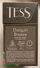 Load image into Gallery viewer, Tess Daiquiri Breeze Green Tea, Ginger and Dragon Fruit Leaf Tea, 20 Count
