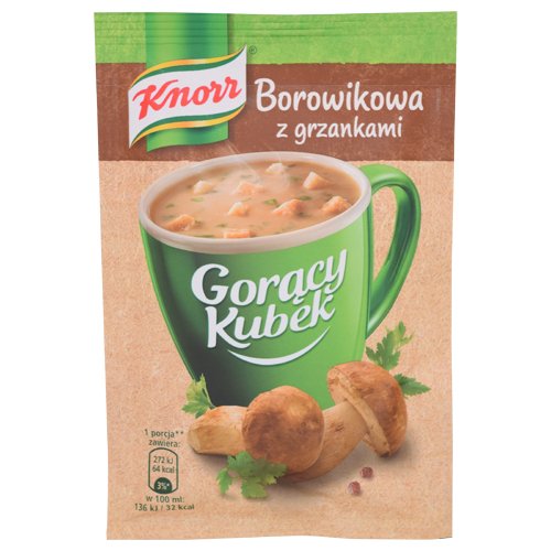 Knorr Goracy Kubek Borowikowa - Boletus Soup - Instant 5 x 14 g -