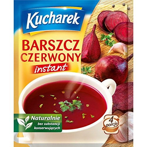 Kucharek Barszcz Czerwony Instant Red Borscht Soup Mix 48 g (5-Pack)